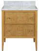 Currey & Company Santos 28" Sea Sand Vanity with Rectangular Undermount Sink-2