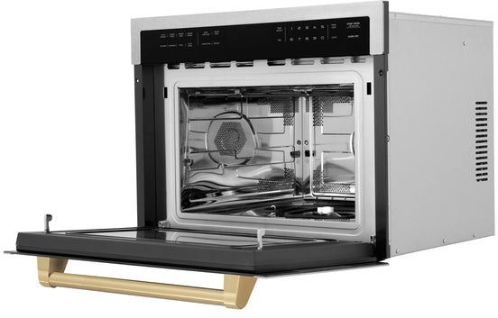 ZLINE Autograph Edition 24" 1.6 Cu. Ft. Fingerprint Resistant Satin Stainless Steel Electric Speed Oven-3