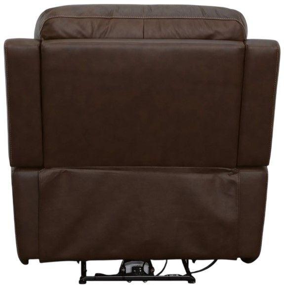 Flexsteel® Henry Burnt Umber Power Recliner with Power Headrest and Lumbar-3