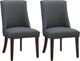 Powell® Auden 5-Piece Espresso/Gray Round Dining Set-4