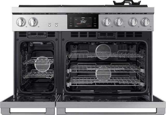 Dacor® Transitional 48" Silver Stainless Pro Style Dual Fuel Range-1
