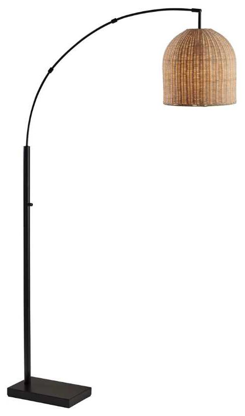 Adesso® Bahama Dark Bronze Arc Floor Lamp-0