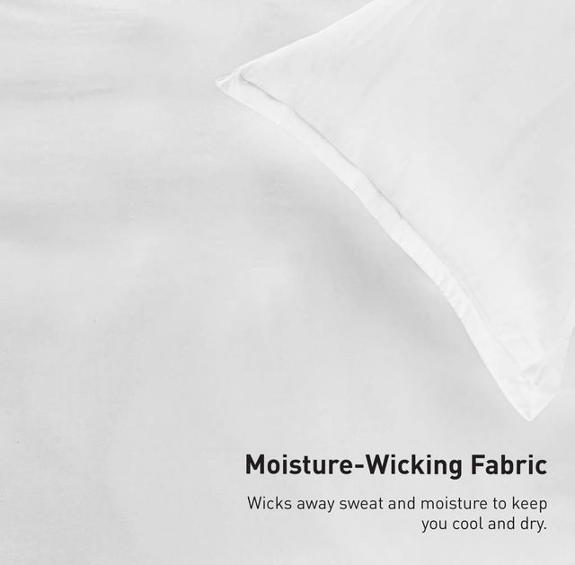 BEDGEAR® Performance® 3-Piece Solid White Moisture-Wicking King Duvet and Sham Set-4