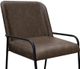 International Furniture Direct Comala Chocolate Brown Upholstered Barstool-1
