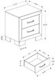 Monarch Specialties Inc. Warm Medium Oak Nightstand-2