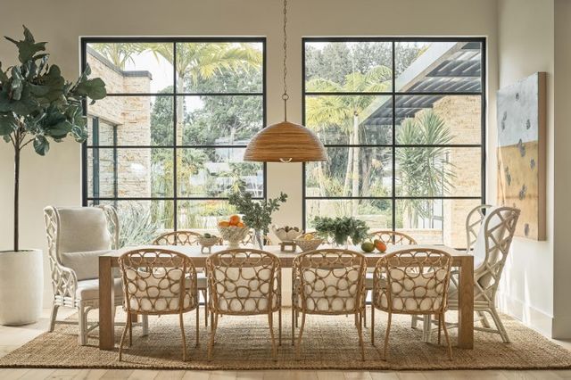 Universal Explore Home™ Weekender Coastal Living Home Pebble Natural-Nomad Snow Dining Arm Chair-1