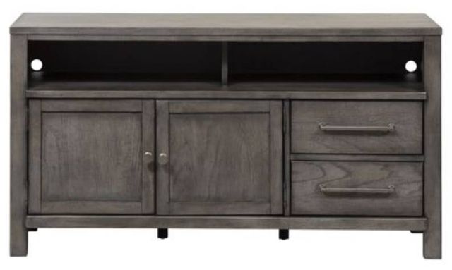Liberty Furniture Modern Farmhouse Dusty Charcoal 50" Entertainment Console-2
