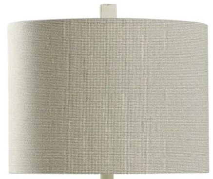 StyleCraft Beige/White Poly Table Lamp-1