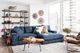Moe's Home Collection Plunge 2-Piece Navy L-Shaped Sectional and Reversible Chaise-4