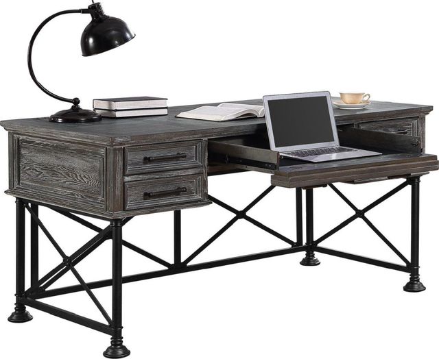 Parker House® Gramercy Park Vintage Burnished Smoke Writing Desk-0