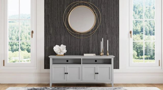 Modus Furniture Grace Elephant Gray 64" Entertainment Console-1