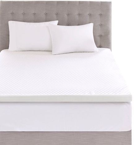 Olliix by Sleep Philosophy White Hypoallergenic 3" Cooling Gel Memory Foam Twin XL Mattress Topper-0