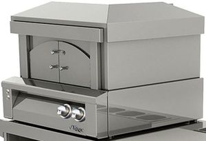 front right side view of the Alfresco™ 30" Pizza Oven For Countertop Mounting-Stainless Steel