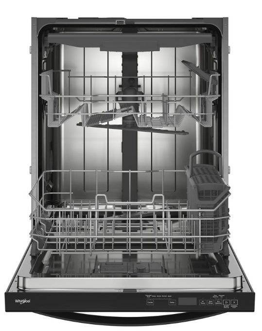 Whirlpool® 24" Black Top Control Built In Dishwasher-2
