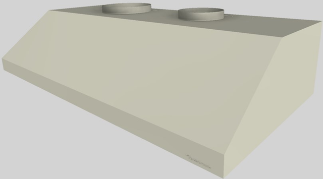Vent-A-Hood® 42" Biscuit Under Cabinet Range Hood-2