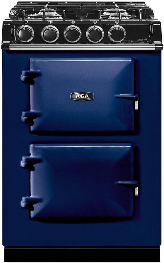 AGA™ 24" Dark Blue Slide In Dual Fuel Range