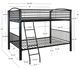 Powell® Heavy Metal Black Twin/Twin Bunk Bed-2