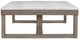 Signature Design by Ashley® Loyaska Ivory Cocktail Table with Brown Base -2
