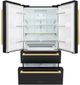 ZLINE Autograph Edition 36" 22.5 Cu. Ft. Black Stainless Steel Counter Depth Freestanding French Door Refrigerator-1
