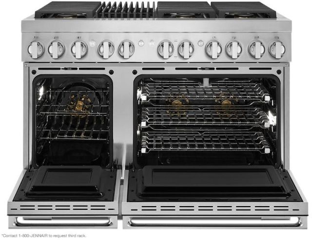 JennAir® NOIR™ 48" Stainless Steel Pro Style Dual Fuel Range-1