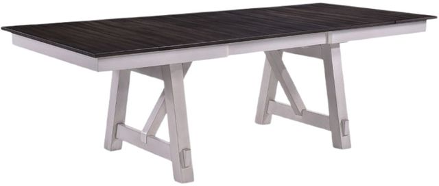 New Classic® Home Furnishings Maisie 7-Piece Dark Brown/White Dining Table Set-1