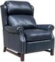 BarcaLounger® Thornfield Shoreham Blue Leather Manual Recliner-0