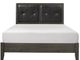 Mazin Furniture Edina Black/Dark Gray Queen Bed-0