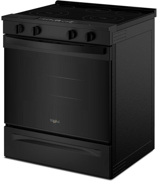 Whirlpool® 30'' Black Smart Slide-In Electric Range with No Preheat Mode-2