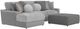 Jackson Furniture Canyon 3-Piece Gray/Platinum/Zinc Left-Arm Facing Sectional and Ottoman-0