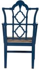 Furniture Classics Italian Satin Blue Arm Chair-3