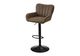 Monarch Specialties Inc. 2-Piece Black/Brown Faux Leather Adjustable Swivel Counter Stool Set-0