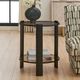Uttermost® Hanson Bronze and Dark Glass Side Table-2