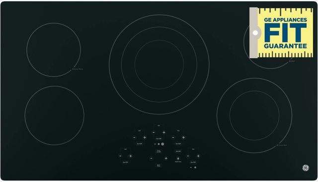 GE® 36" Black Electric Cooktop-2