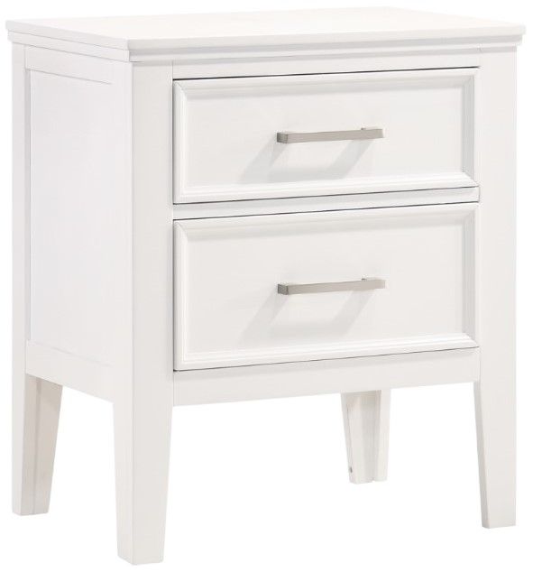 New Classic® Home Furnishings Andover 4-Piece White California King Bedroom Set-4