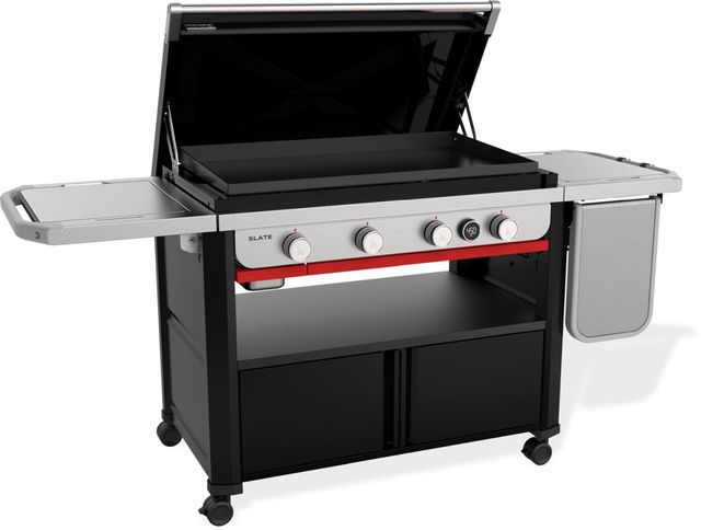 Weber® Slate™ 36" Black Outdoor Freestanding Liquid Propane Gas Griddle-2