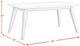 Elements International Bette 7-Piece White Upholstered Dining Set-1