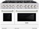 ZLINE Select 48" Stainless Steel Pro Style Dual Fuel Range with White Matte Door-0