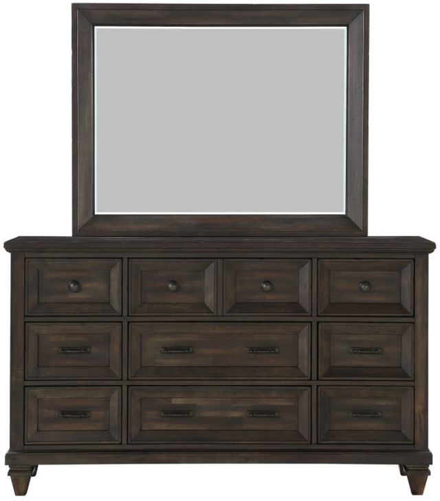New Classic® Home Furnishings Sevilla Walnut Dresser and Mirror Set-2