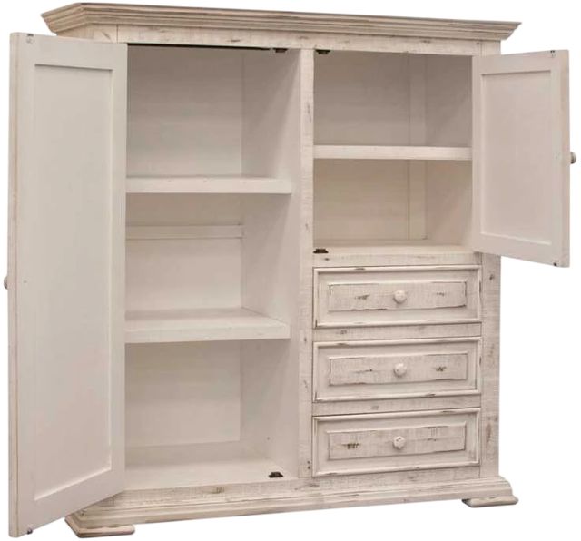 International Furniture Direct Terra Vintage White Gentleman's Chest-2