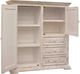 International Furniture Direct Terra Vintage White Gentleman's Chest-2