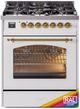 Ilve® Nostalgie II Series 30" Custom RAL Colors Pro Style Dual Fuel Range-0