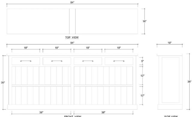 Bramble Customizable Cambria Open Buffet-1