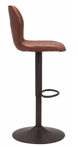 Zuo® Modern Vital Vintage Brown Bar Chair-1