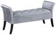 Coaster® Farrah Silver Rolled Arms Storage Bench-0
