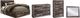 Benchcraft® Derekson 4-Piece Multi Gray Queen Storage Panel Bed Set-0