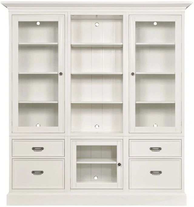 Hammary® Structures White Triple Multi Use Display Unit-0