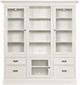 Hammary® Structures White Triple Multi Use Display Unit-0