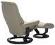 Stressless® by Ekornes® Customizable Sunrise Medium Manual Recliner and Ottoman with Classic Base-3
