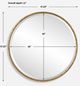 Uttermost® Sutton Aged Gold Round Mirror-2