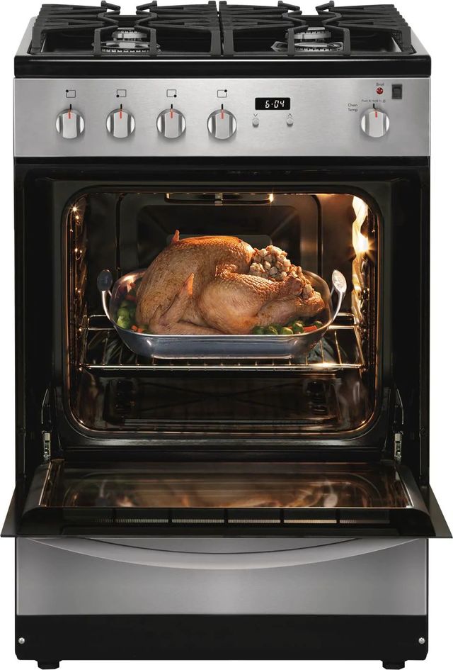 Frigidaire® 24" Stainless Steel Freestanding Gas Range-2